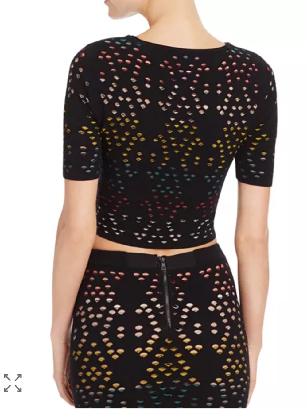 Alice and Olivia Multicolor Crop Top Pencil Skirt Set - Picture 15 of 16